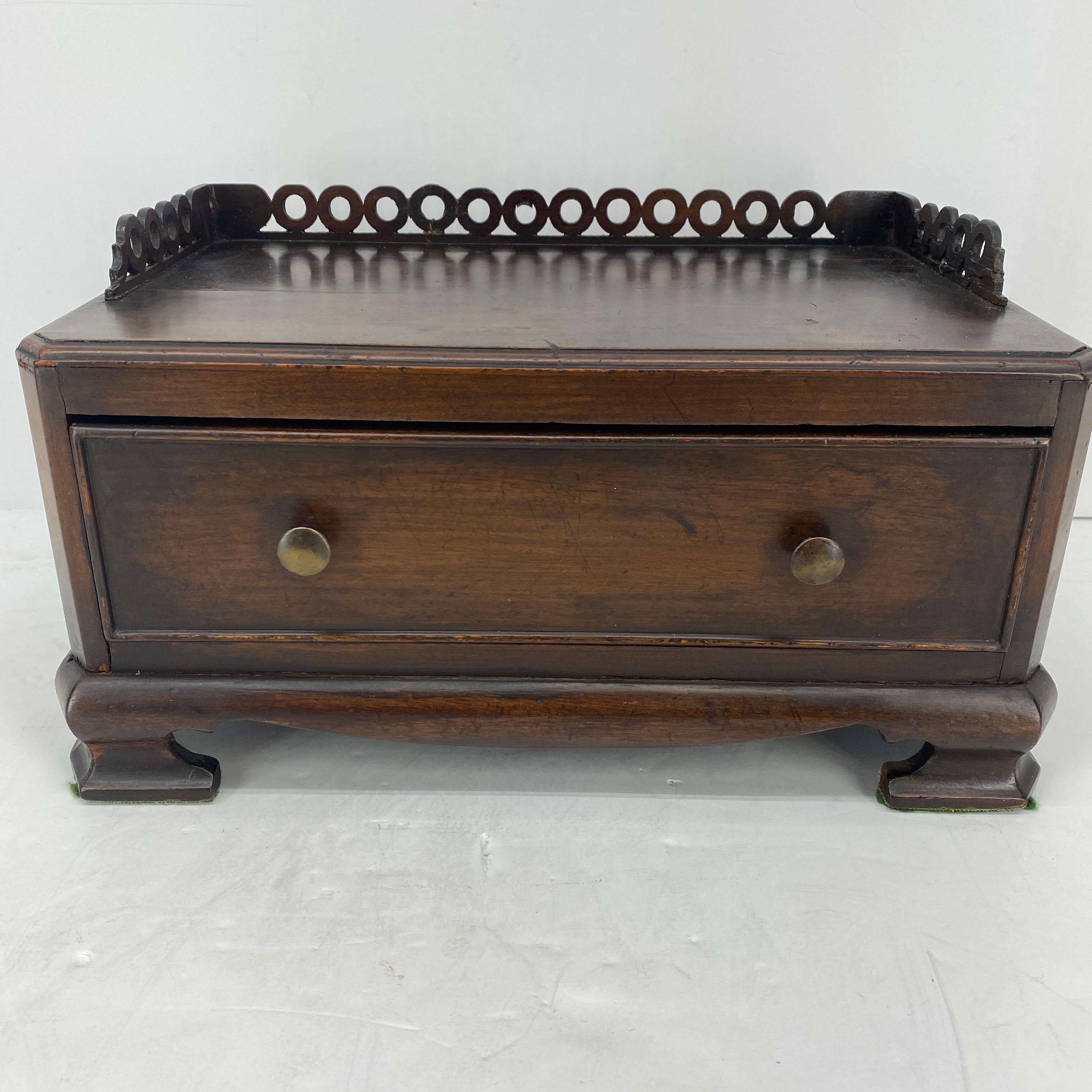 19th Century Two Victorian Mahogany Jewelry Boxes, 1875-1900, England