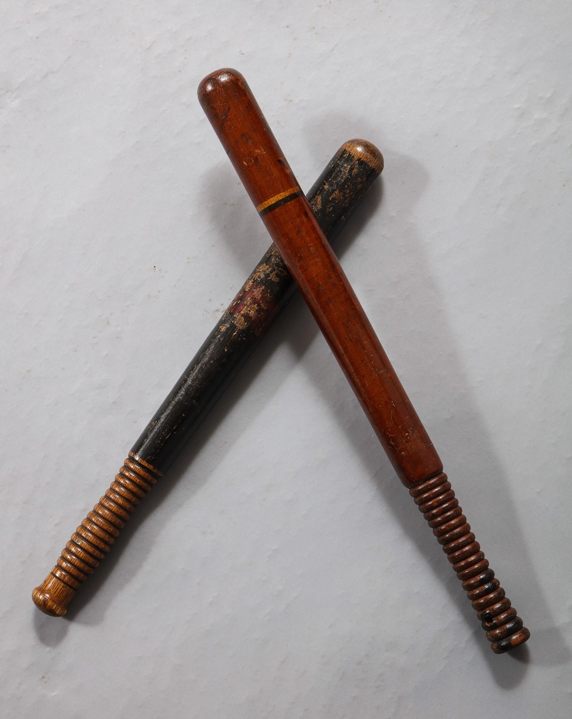 Two Victorian Policeman's Truncheons In Fair Condition In Greenwich, CT