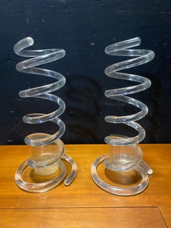 Two Vintage Acrylic Dorothy Thorpe Umbrella stands