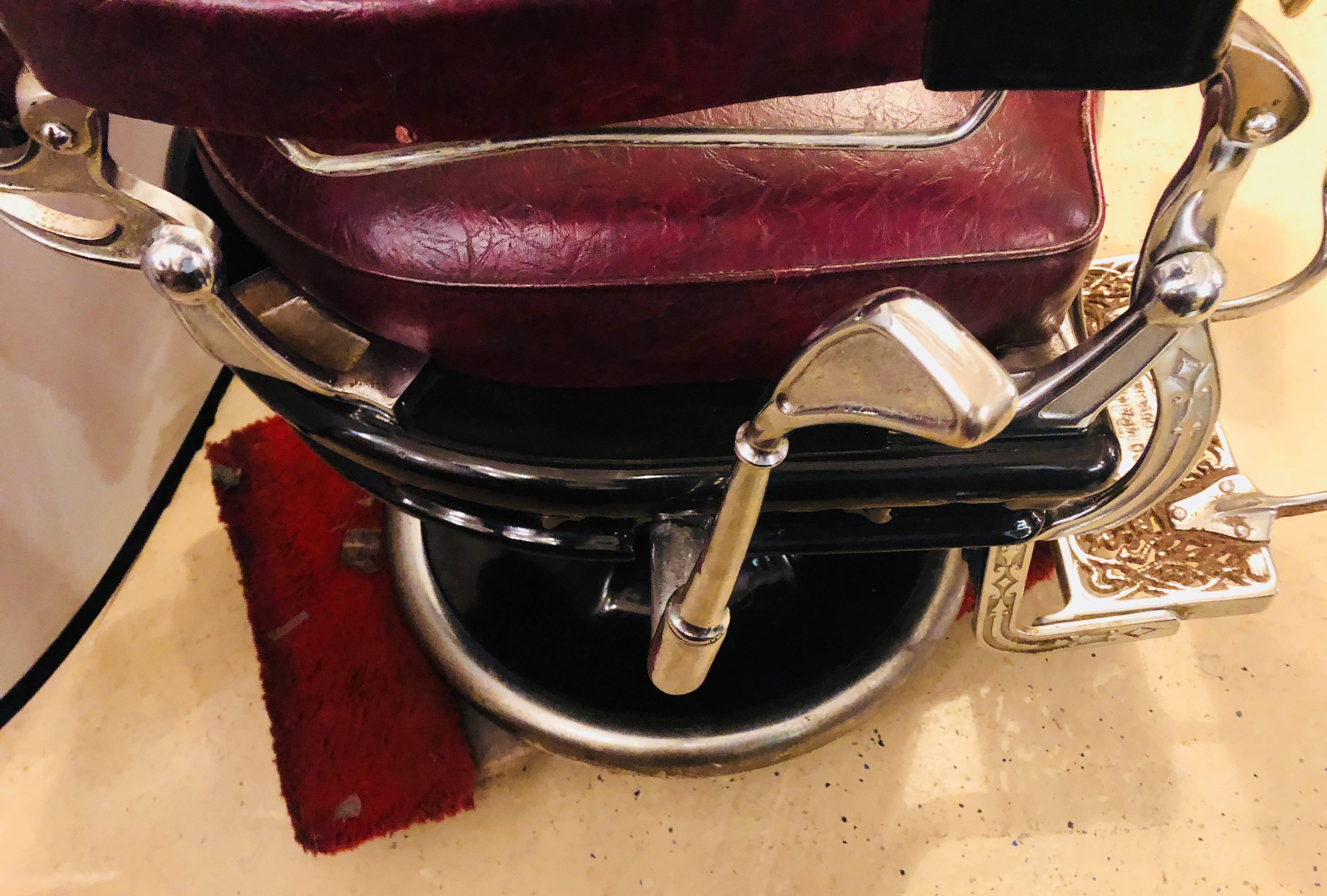 Two Vintage Barber Chairs 2