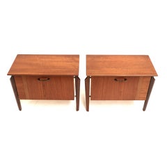 Deux tables de chevet vintage de Louis Van Teeffelen pour WéBé des années 1960