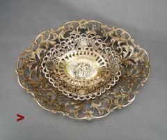 Two vintage European serving bowls solid 830 Silver / 192 gr