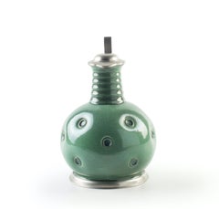 Two Vintage Green Pitchers by Eugen Wiedamann, Germany, 1950s-1960s