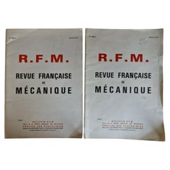 Zwei Vintage-Ausgaben der Revue française de mécanique - 1985 & 1986 - 3Y25