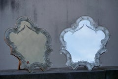 Two Vintage Italian Murano Vanity Mirror