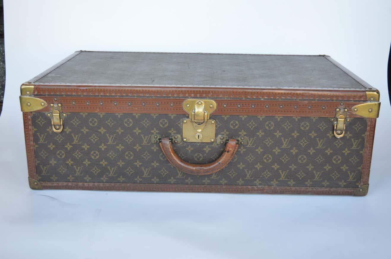 French Two Vintage Louis Vuitton Trunks For Sale