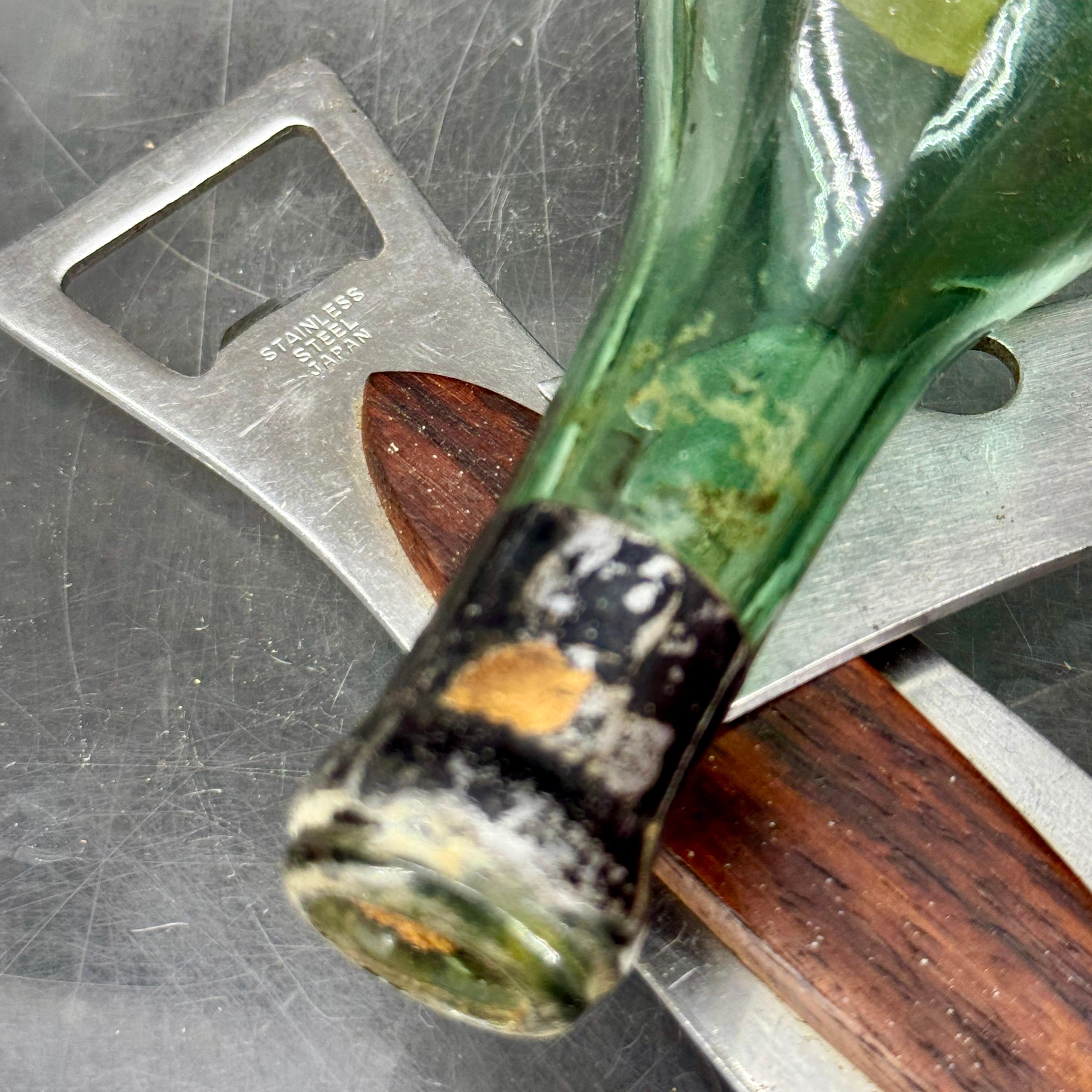 Two Vintage Mid-Century Shark Fish Stainless Barware Openers For Sale 2