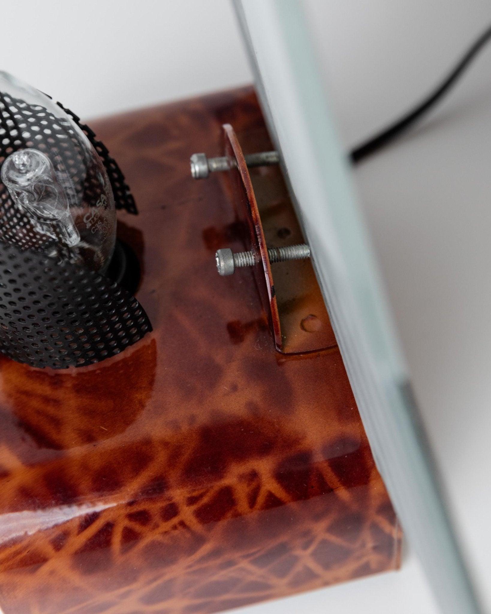 Dos lámparas de sobremesa vintage de cristal de Murano Diseño escultórico Italia, años 80 en venta 4