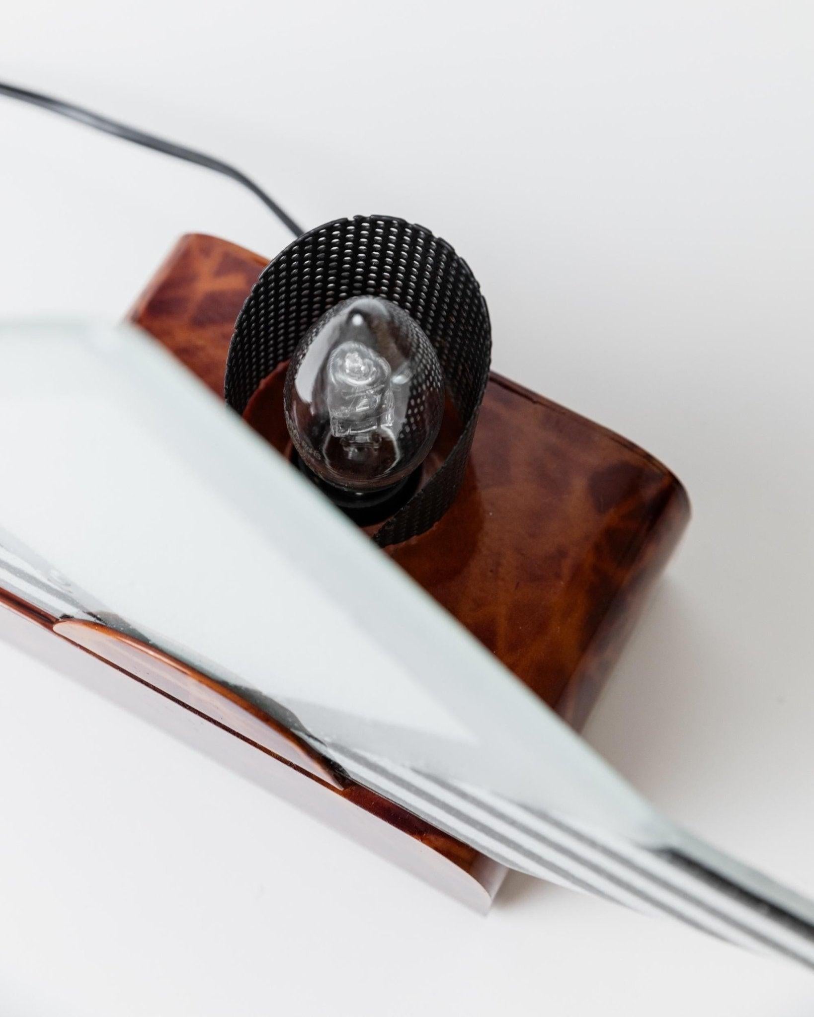 Dos lámparas de sobremesa vintage de cristal de Murano Diseño escultórico Italia, años 80 en venta 3