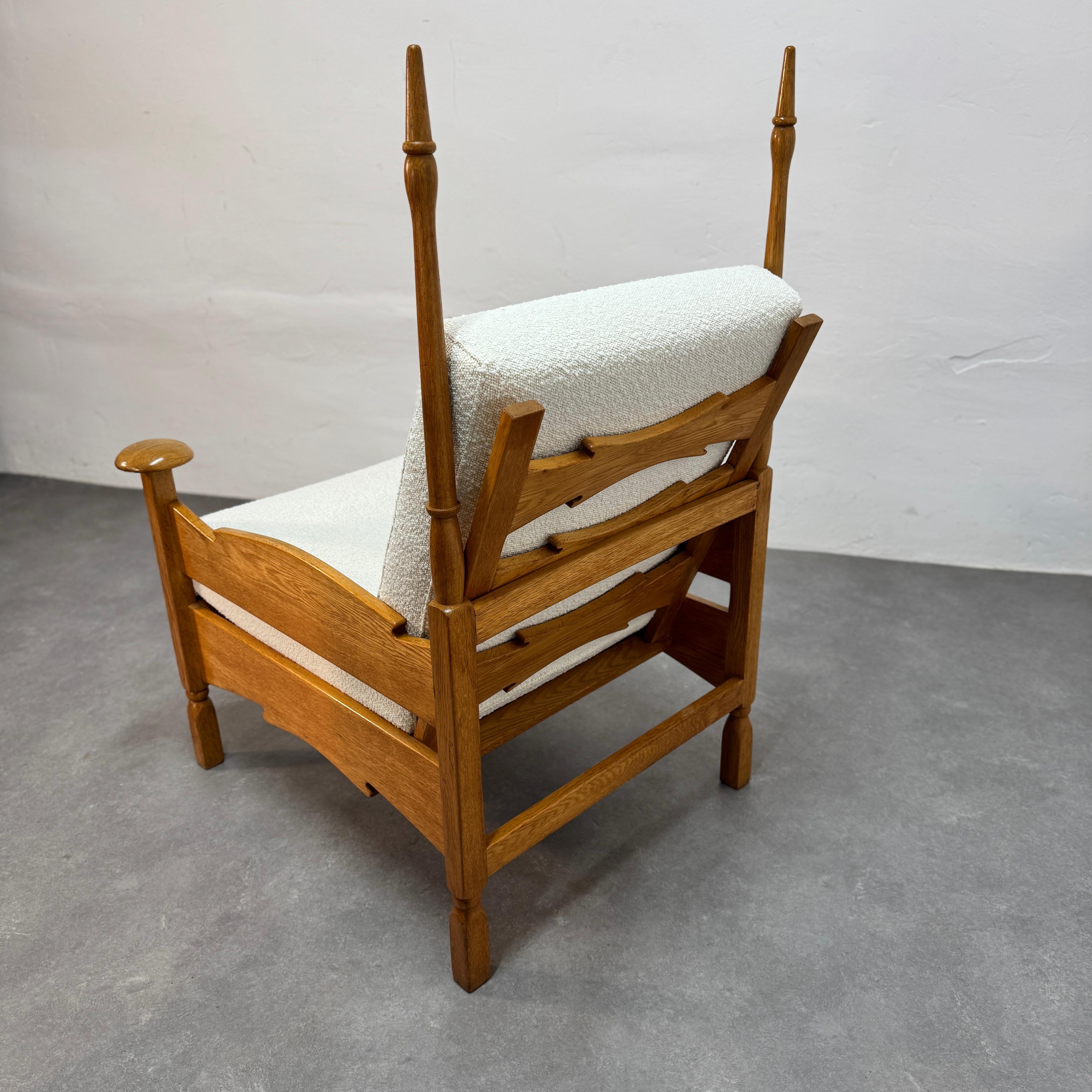 Two vintage oak armchairs by Abraham 'Bram' Sprij, 1960's For Sale 4