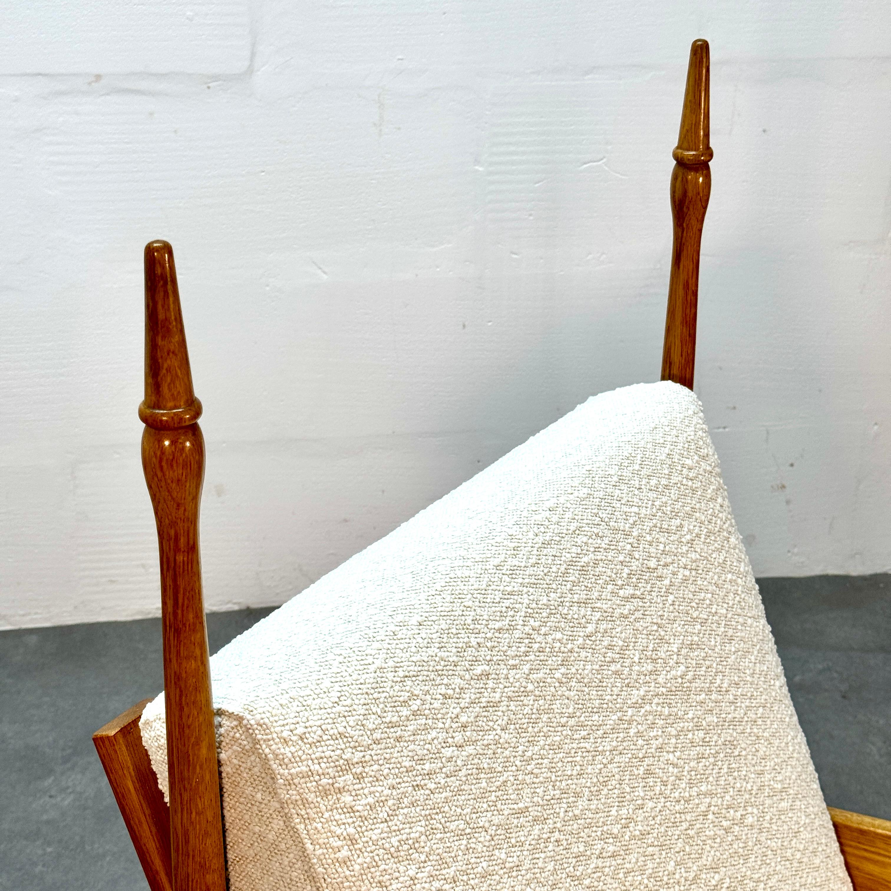 Brutalist Two vintage oak armchairs by Abraham 'Bram' Sprij, 1960's For Sale