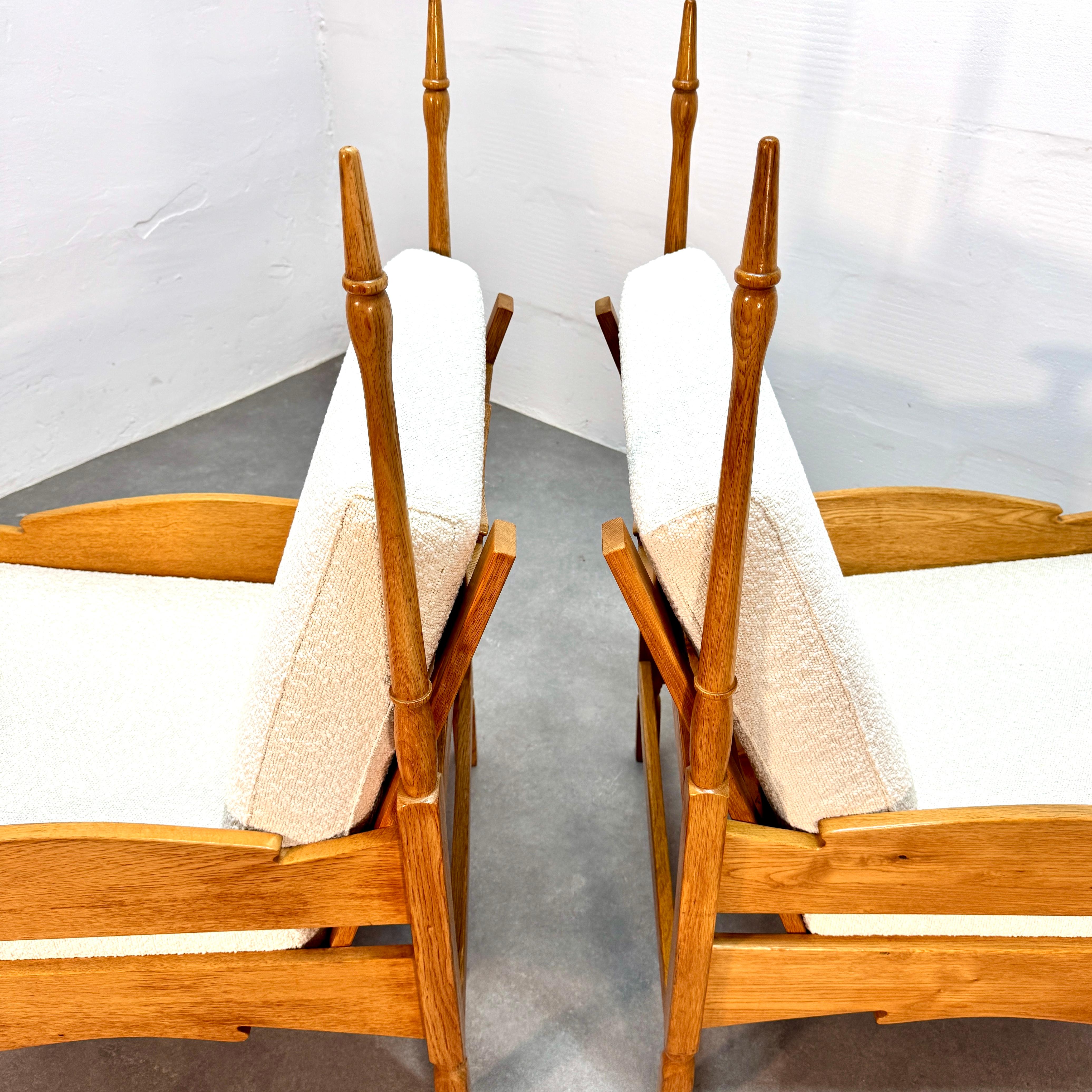 Mid-20th Century Two vintage oak armchairs by Abraham 'Bram' Sprij, 1960's For Sale