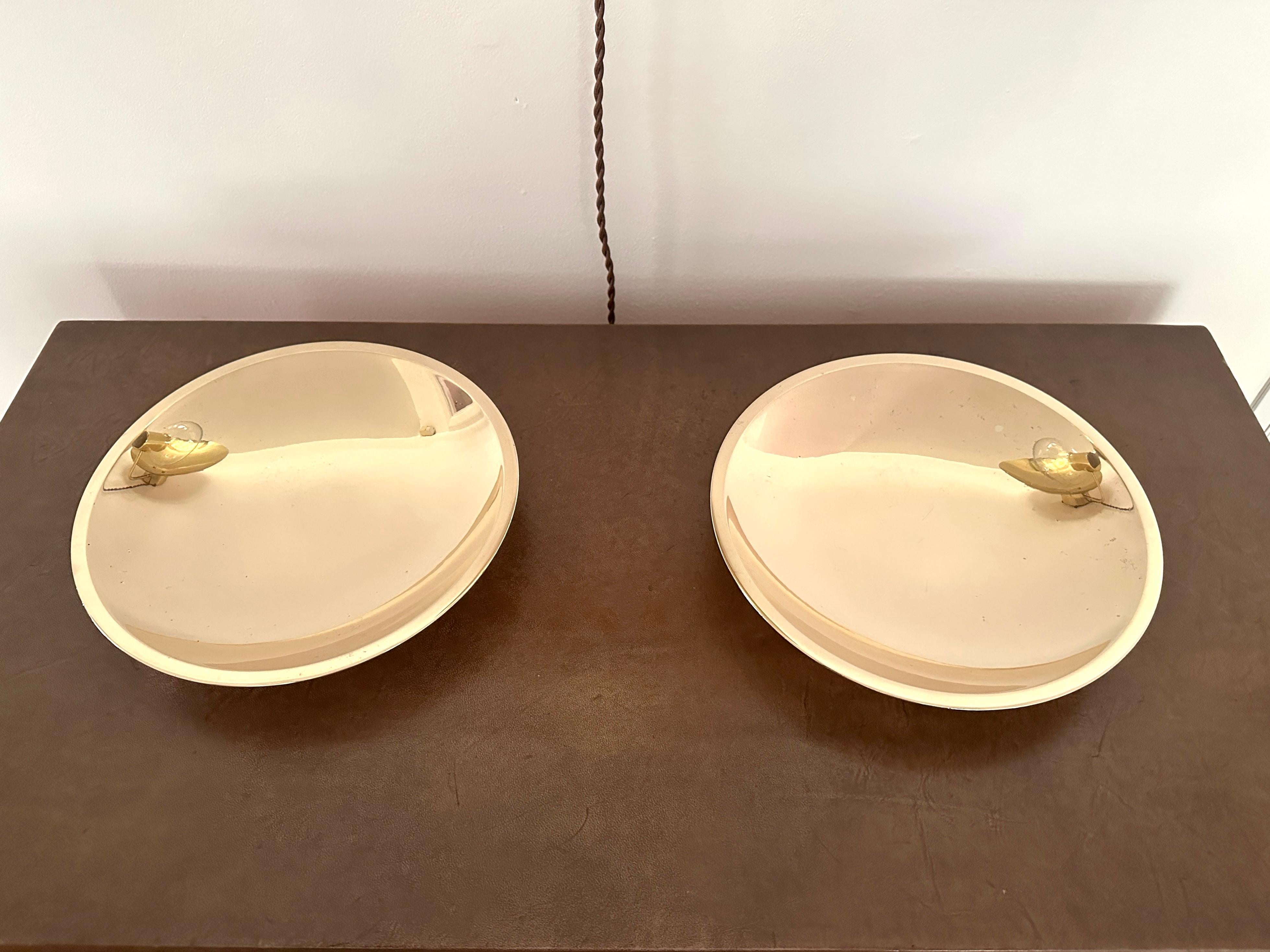 Two Vintage Polished Bronze Shallow Bowls by Just Andersen For Sale 3