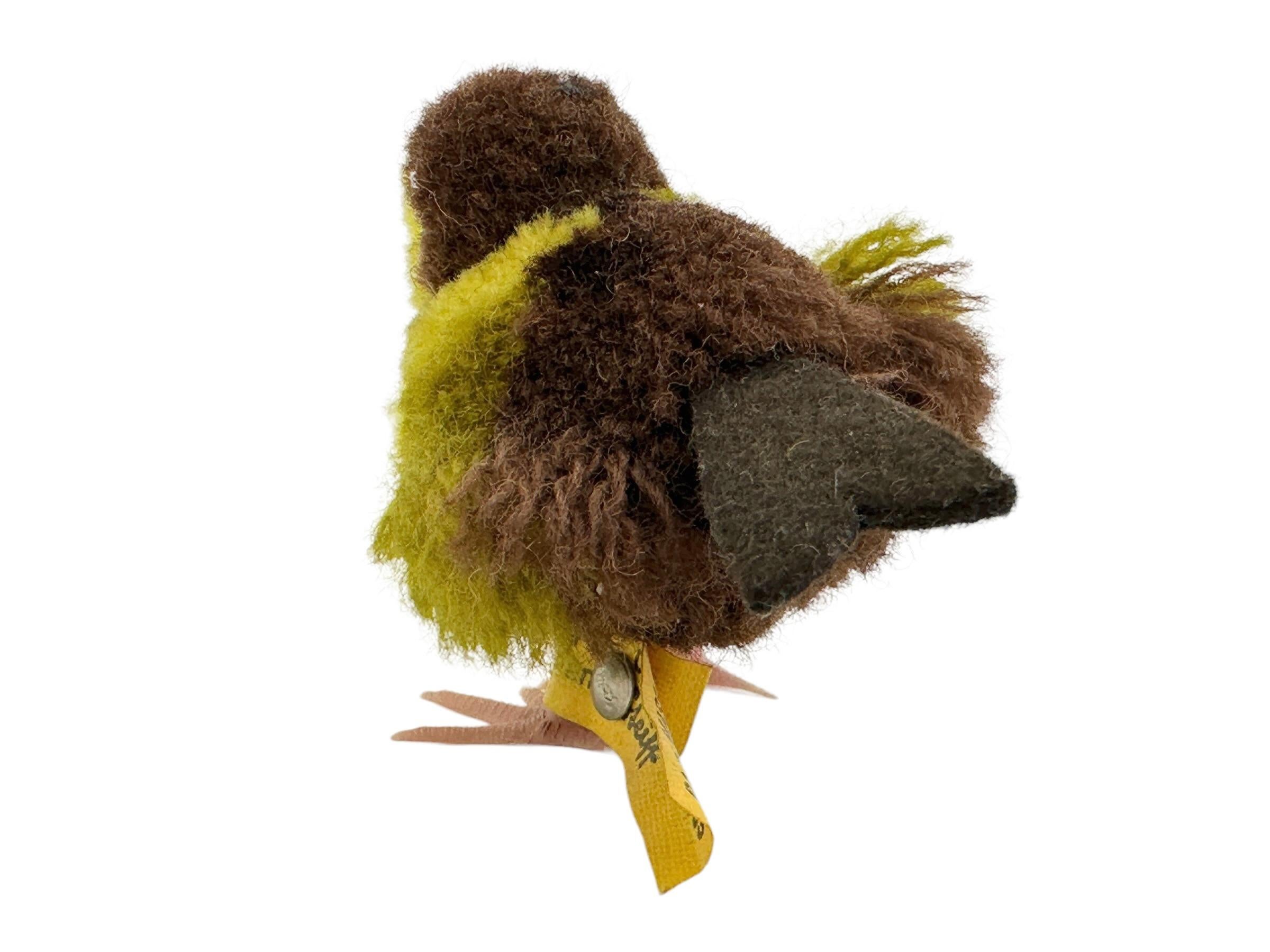 Zwei Vintage Steiff-Tierwoll-Vogel-Miniaturen, 1960 - 1970er Jahre Vintage Deutsches Vintage-Spielzeug (Moderne der Mitte des Jahrhunderts) im Angebot