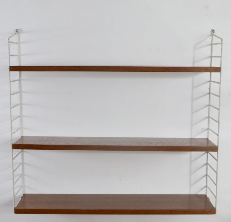 Two Vintage String Wall Mount Shelves by Nils Strinning Made in Sweden 1950's at 1stDibs