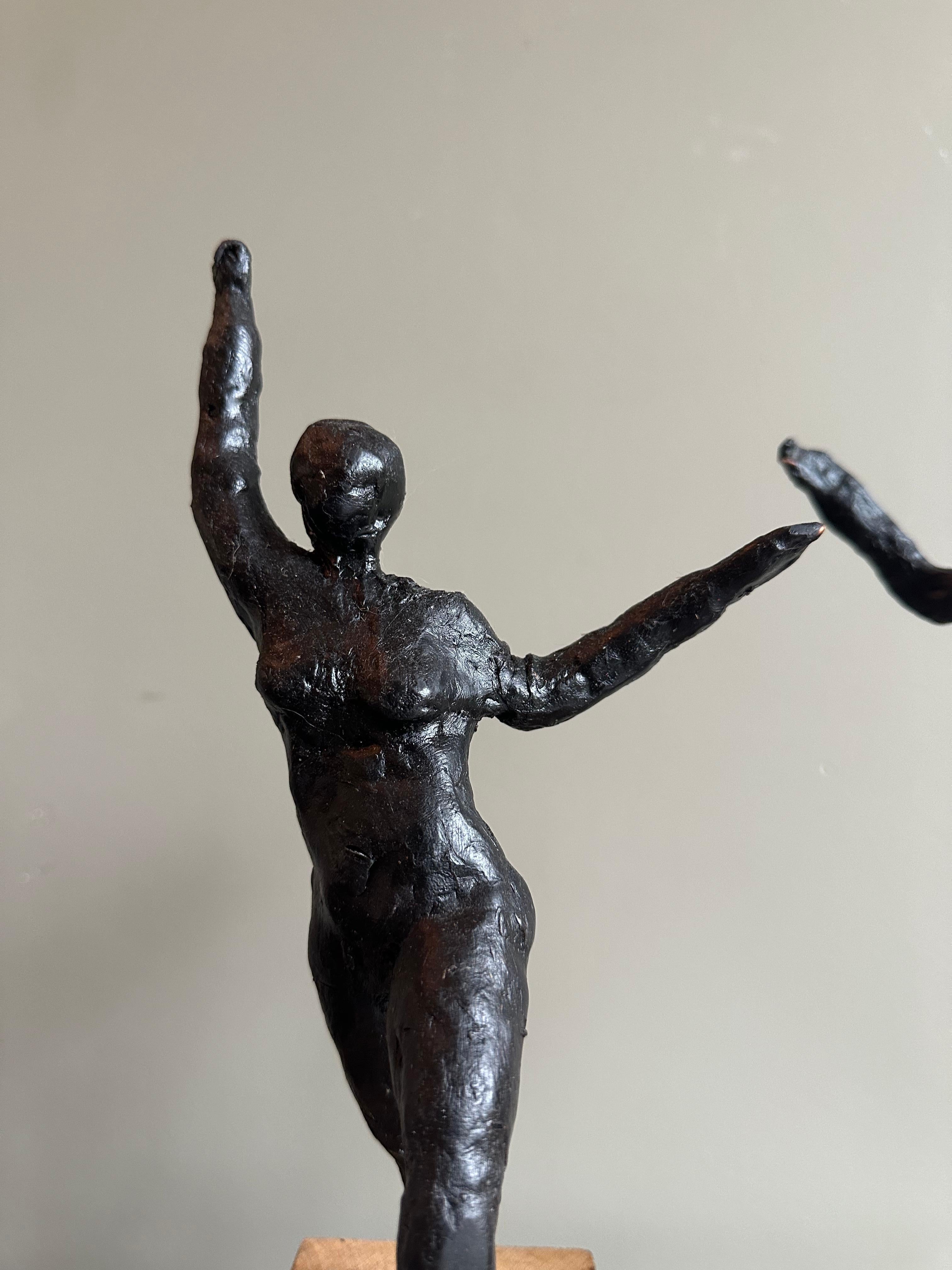 Beaux Arts Two vintage wax figurines female nude For Sale