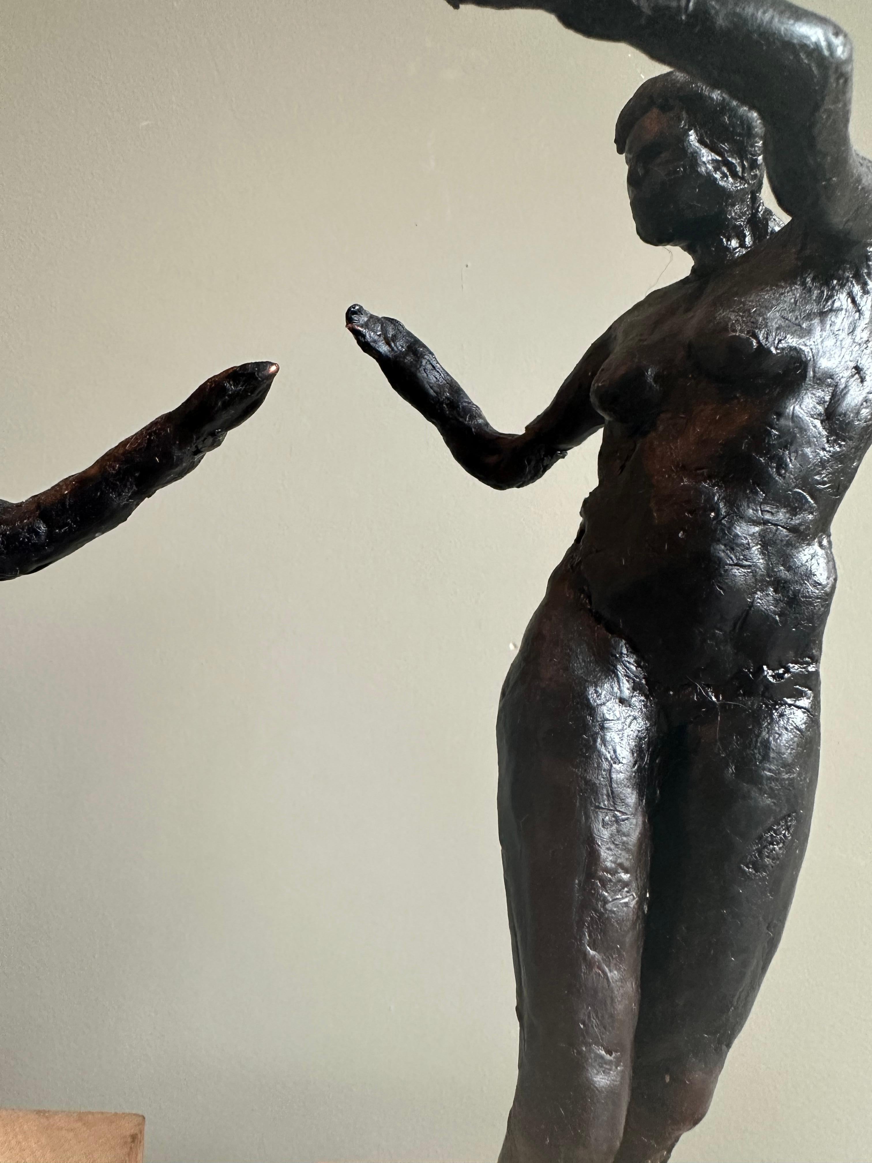 Dutch Two vintage wax figurines female nude For Sale