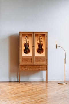 Two Violin Cabinet, Humidor & Display Case, Bow Storage