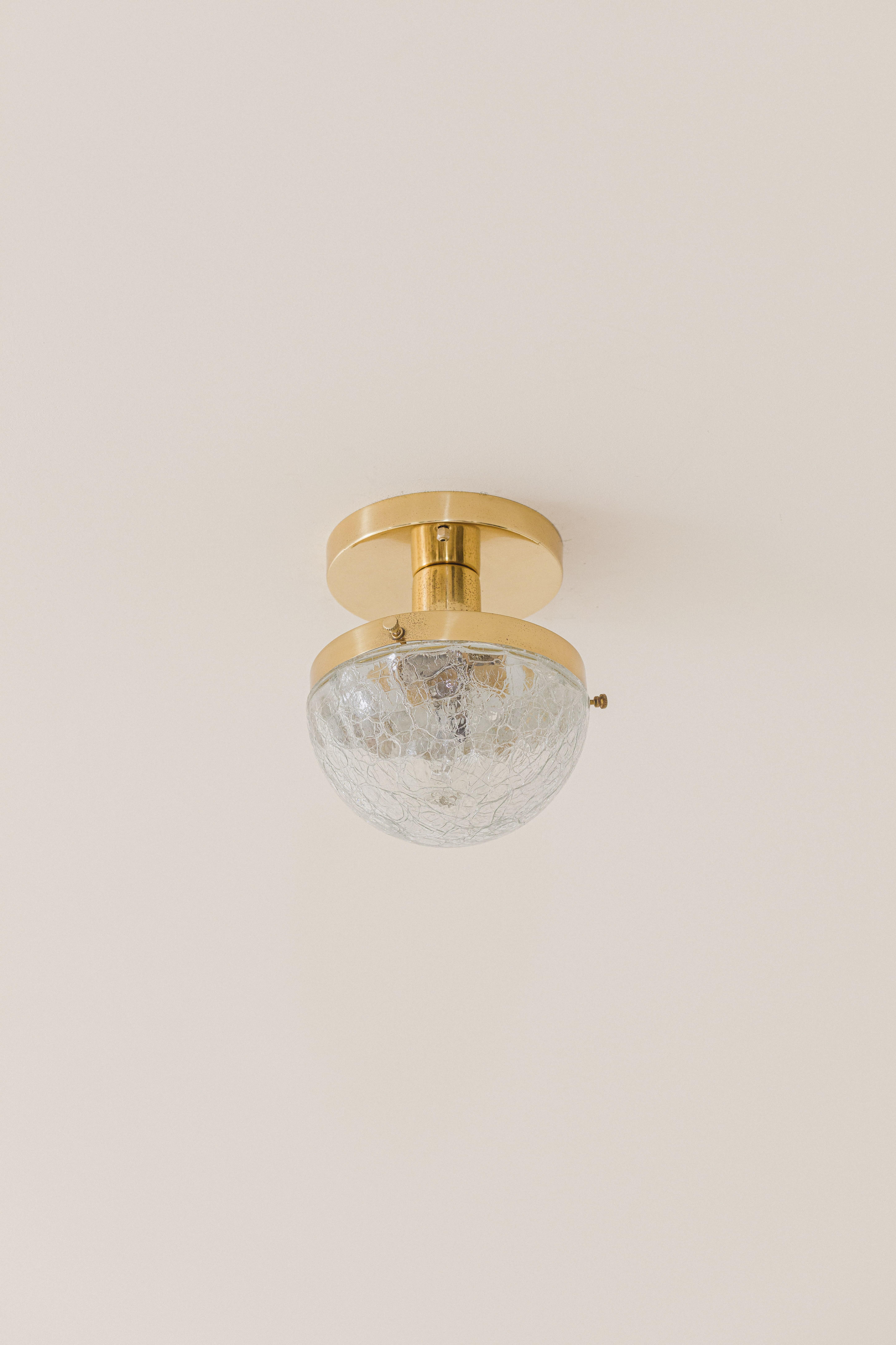 Due lampade da parete/soffitto, Design di Carlo Montalto & Filhos, Brasile, anni '60