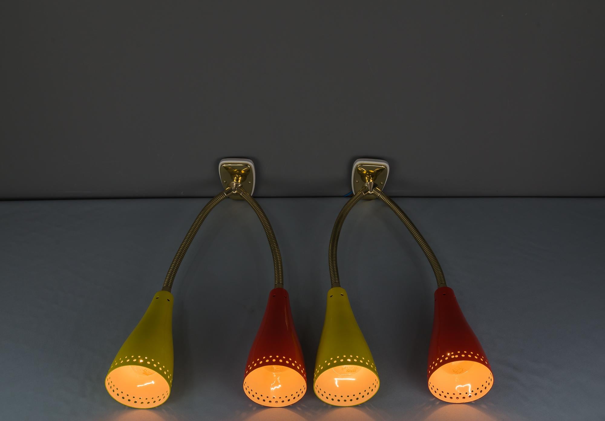 Two Wall lamps by J.T. Kalmar, circa 1950s For Sale 4