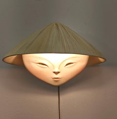 Wall lamps Ceramic Vibi Torino Production Italy 1960s Mid-Century Modern