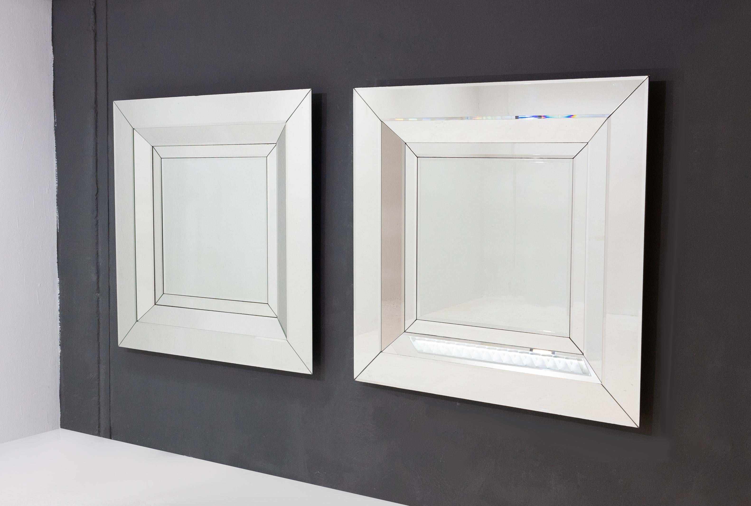 Late 20th Century Two Wall Mirrors by Deknudt