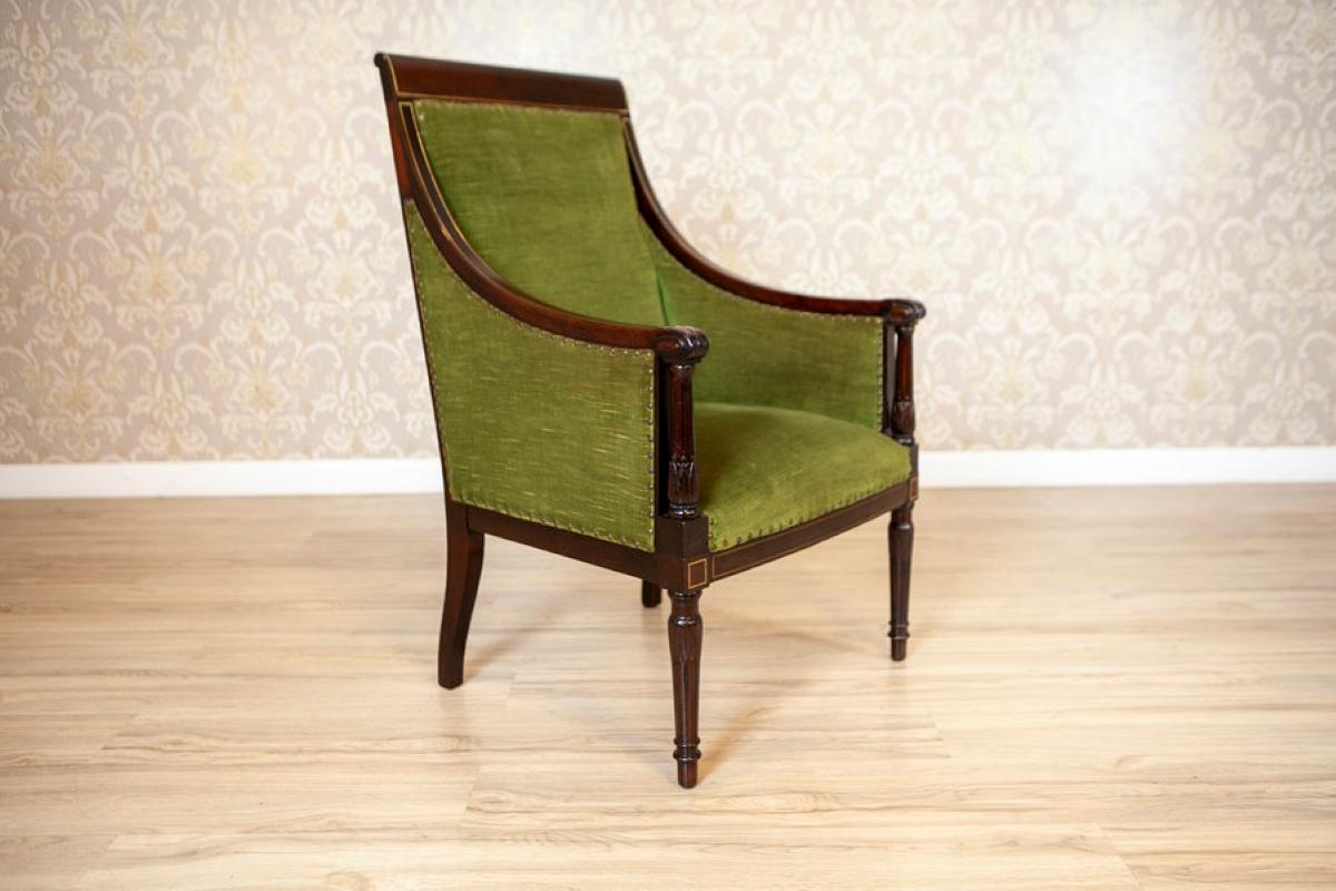 Dos Sillones De Nogal De Mediados Del Siglo. Siglo XX De Estilo Inglés en venta 4