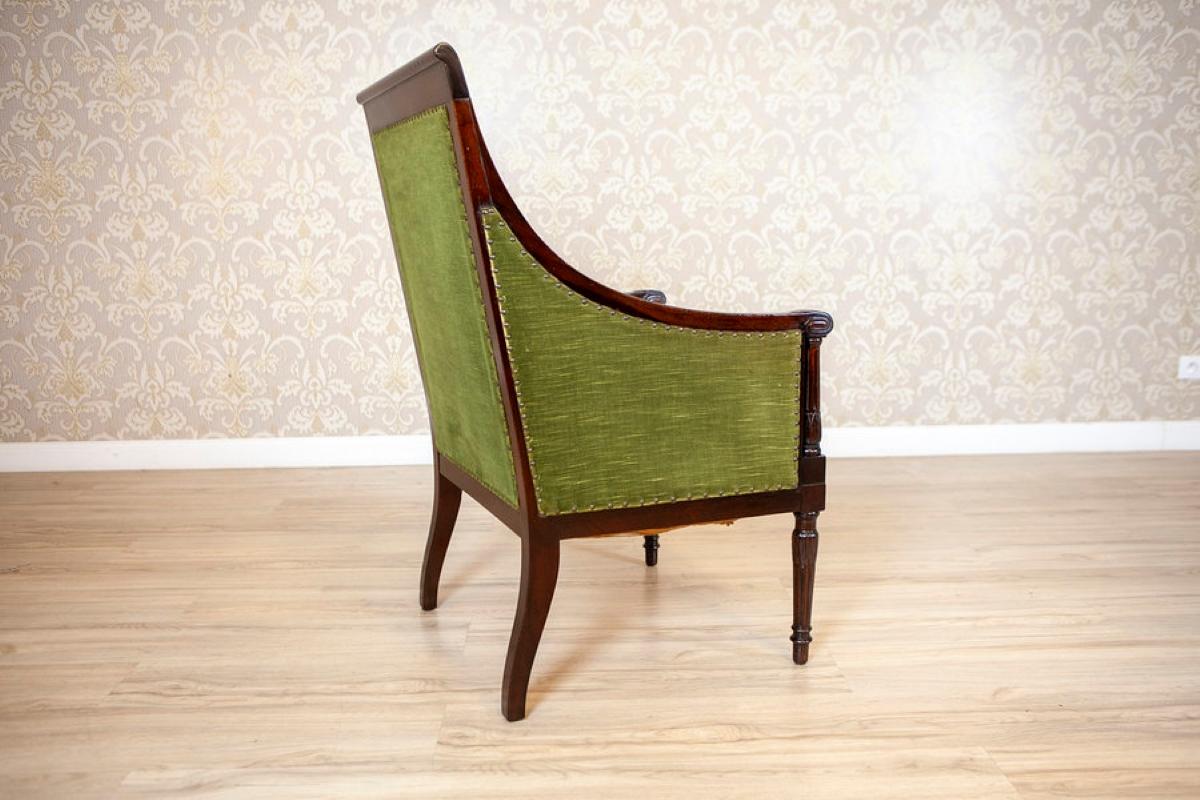 Dos Sillones De Nogal De Mediados Del Siglo. Siglo XX De Estilo Inglés en venta 5