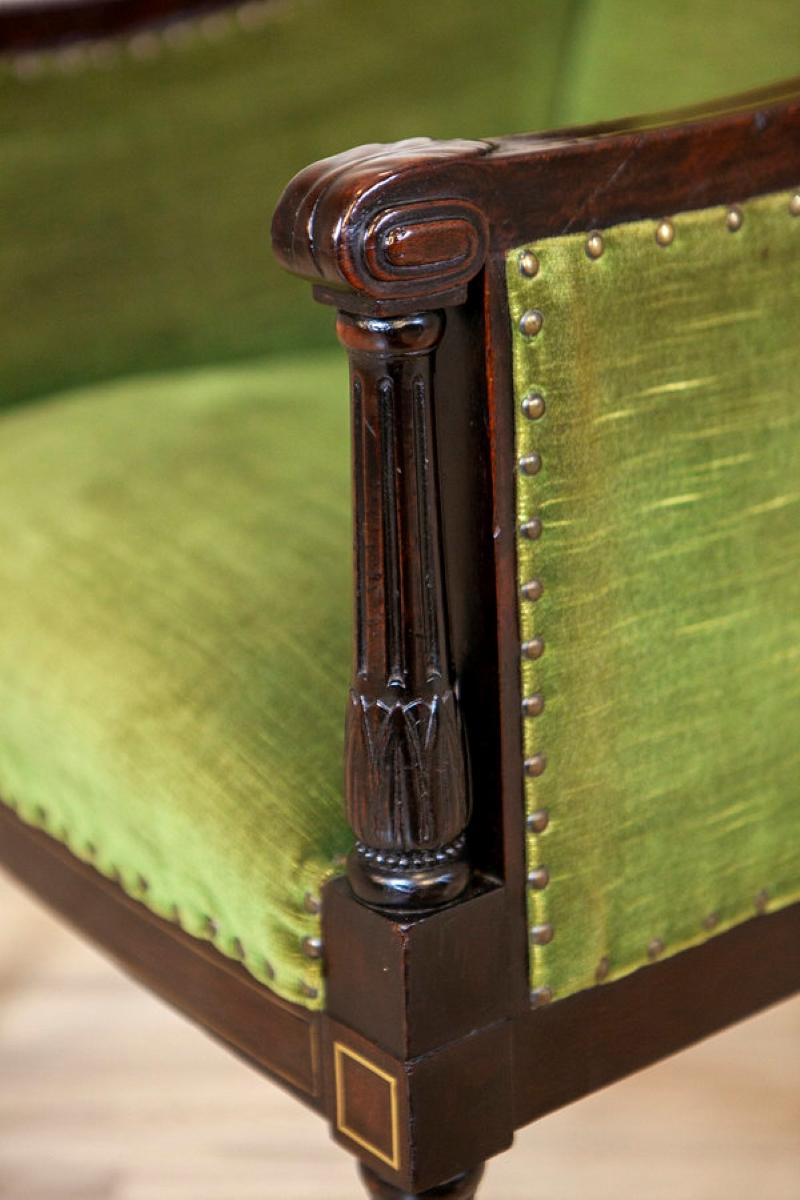 Dos Sillones De Nogal De Mediados Del Siglo. Siglo XX De Estilo Inglés en venta 1
