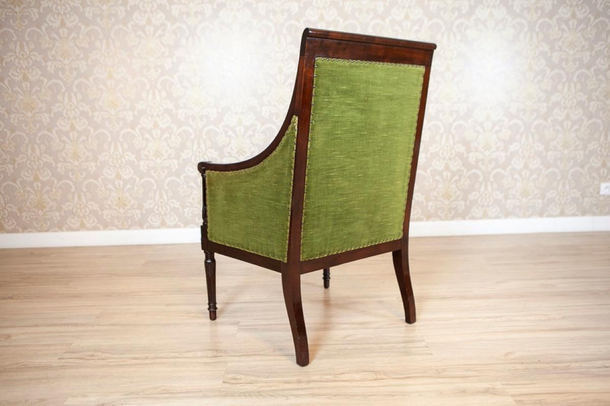 Dos Sillones De Nogal De Mediados Del Siglo. Siglo XX De Estilo Inglés en venta 3