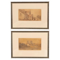 Deux aquarelles de John Varley