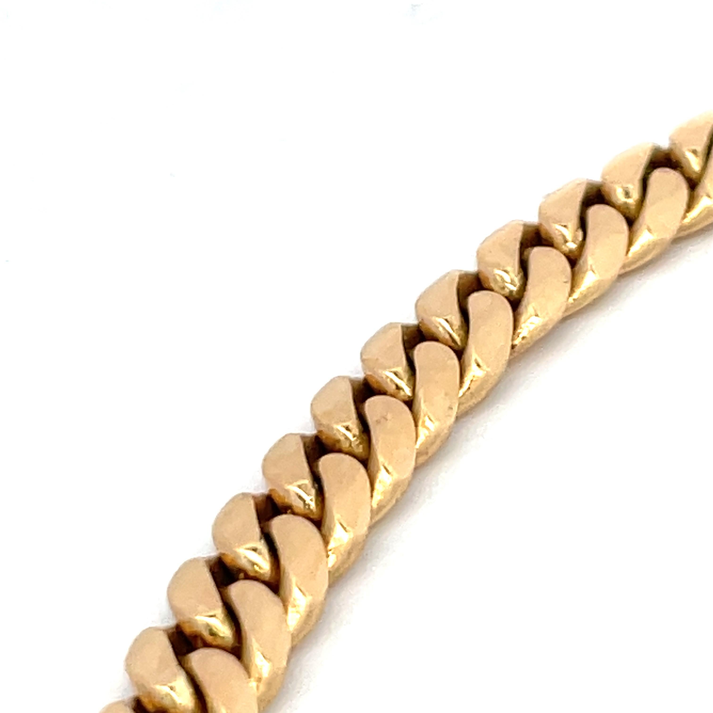 Two Way Diamond Cuban Link Choker Necklace 18 Karat Yellow Gold 75.4 Grams For Sale 11