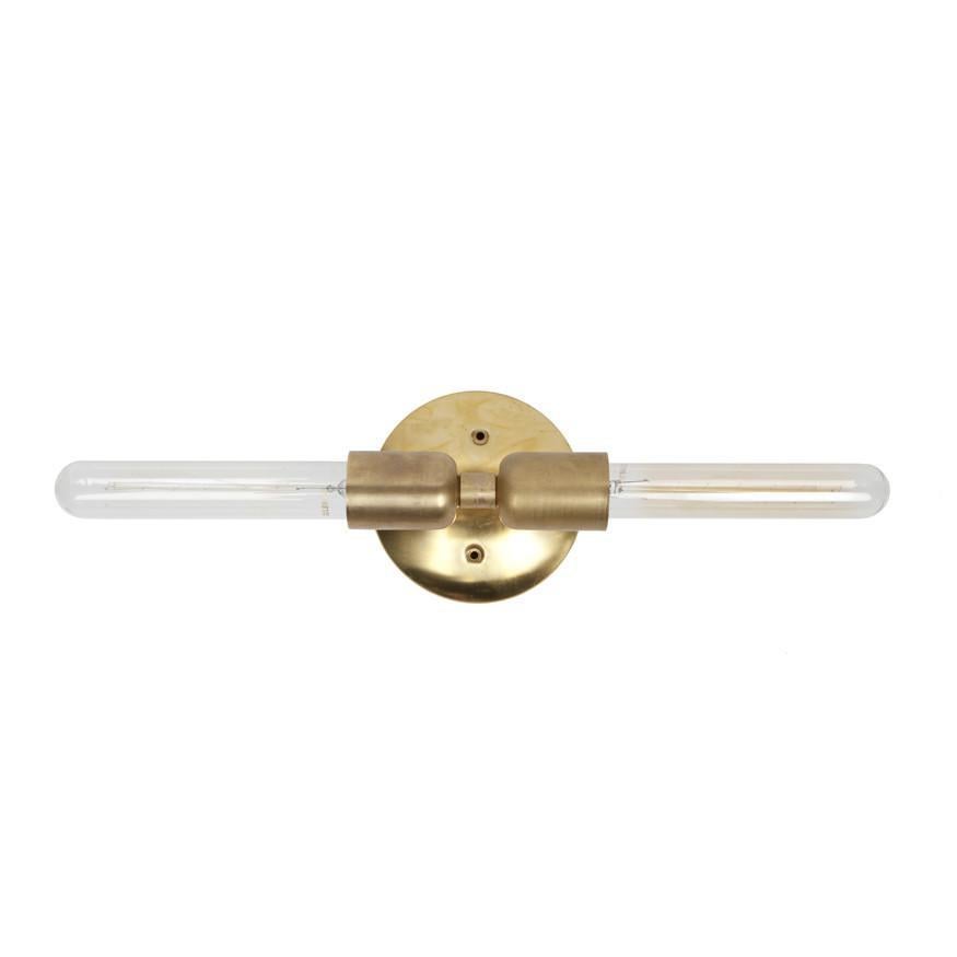 American Two Way Sconce Light Brass For Sale