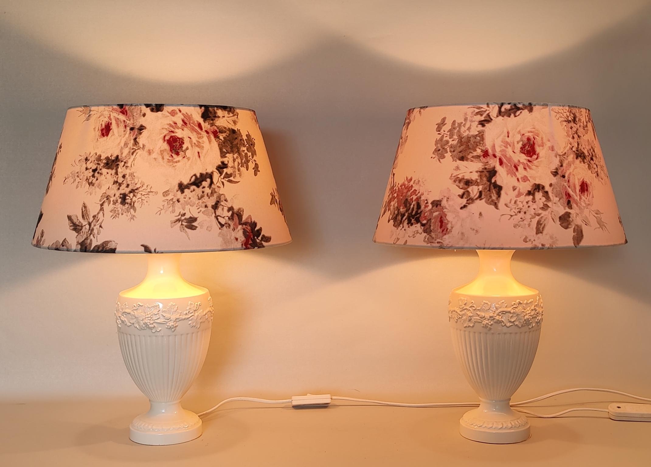 Two Wedgwood Table Lamps ´Edme Vine´, 1960s For Sale 4