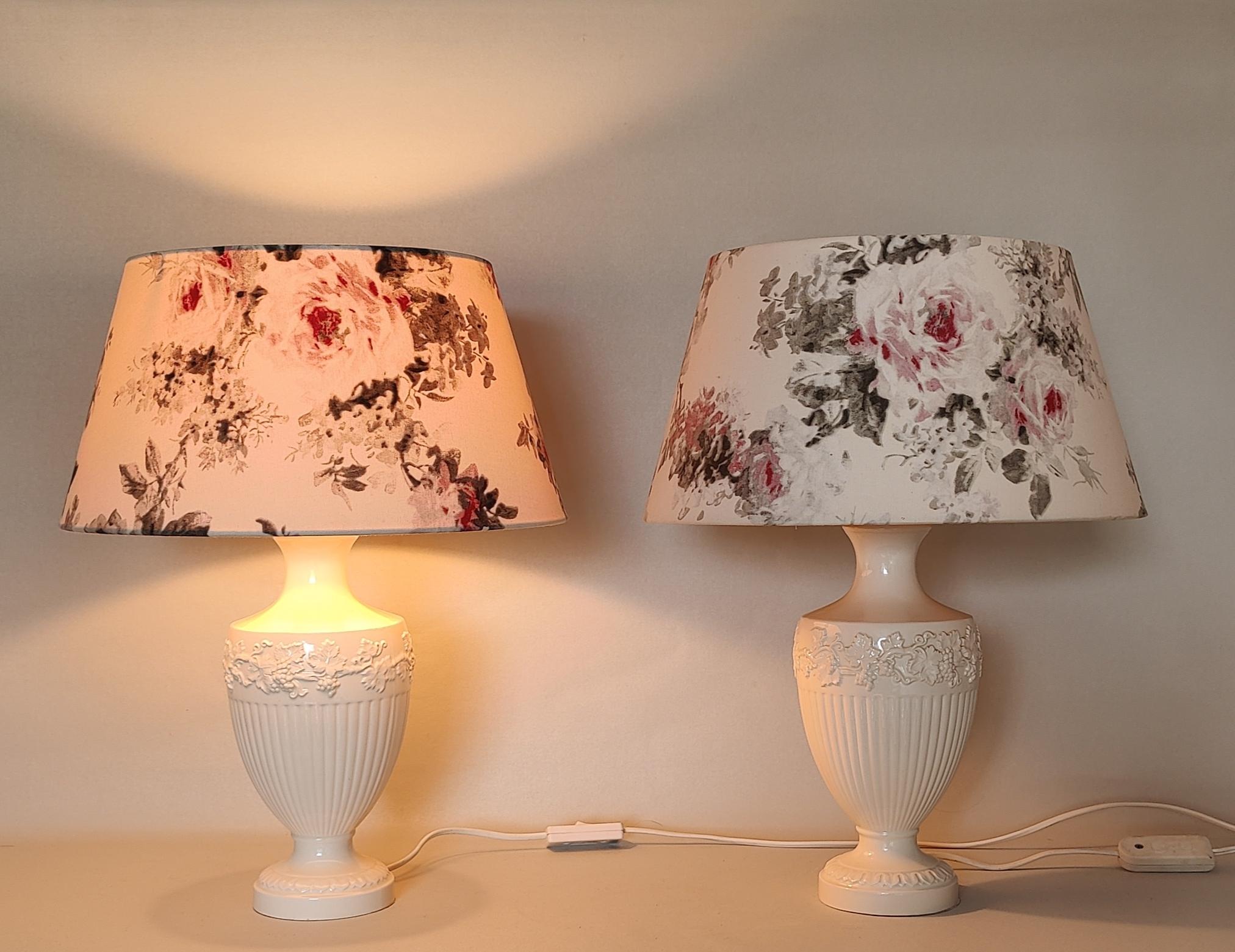 Two Wedgwood Table Lamps ´Edme Vine´, 1960s In Good Condition For Sale In MIJDRECHT, NL