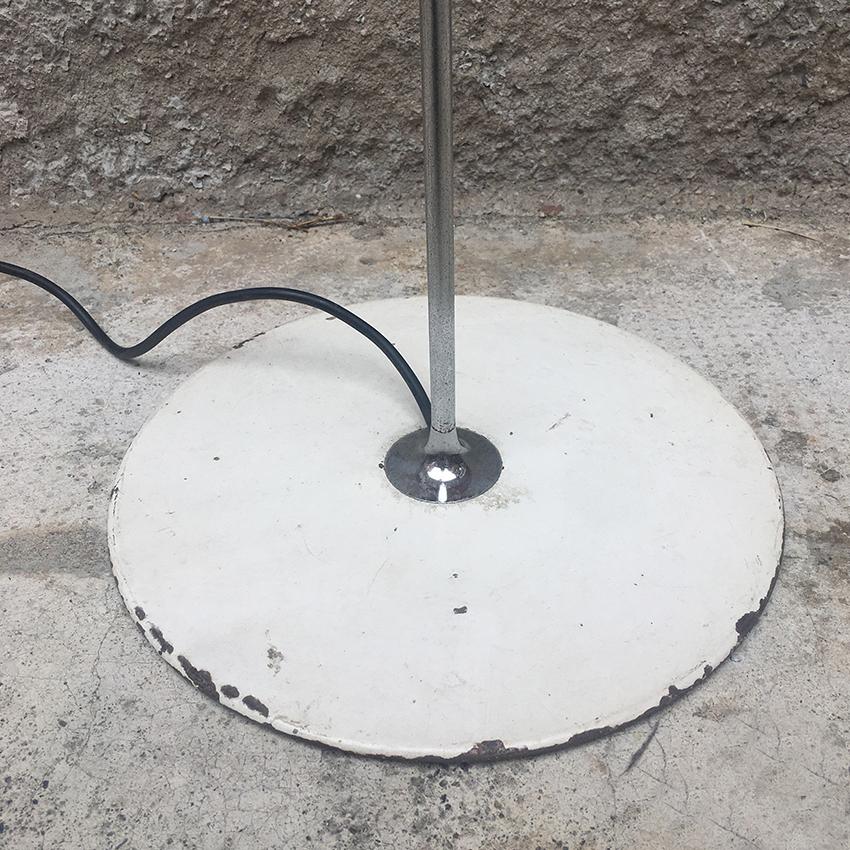 White Steel Joe Colombo Spider Floor Lamps by Oluce, Italy, 1965 6