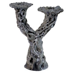 Portavelas Dos Deseos - Gris Volcánico