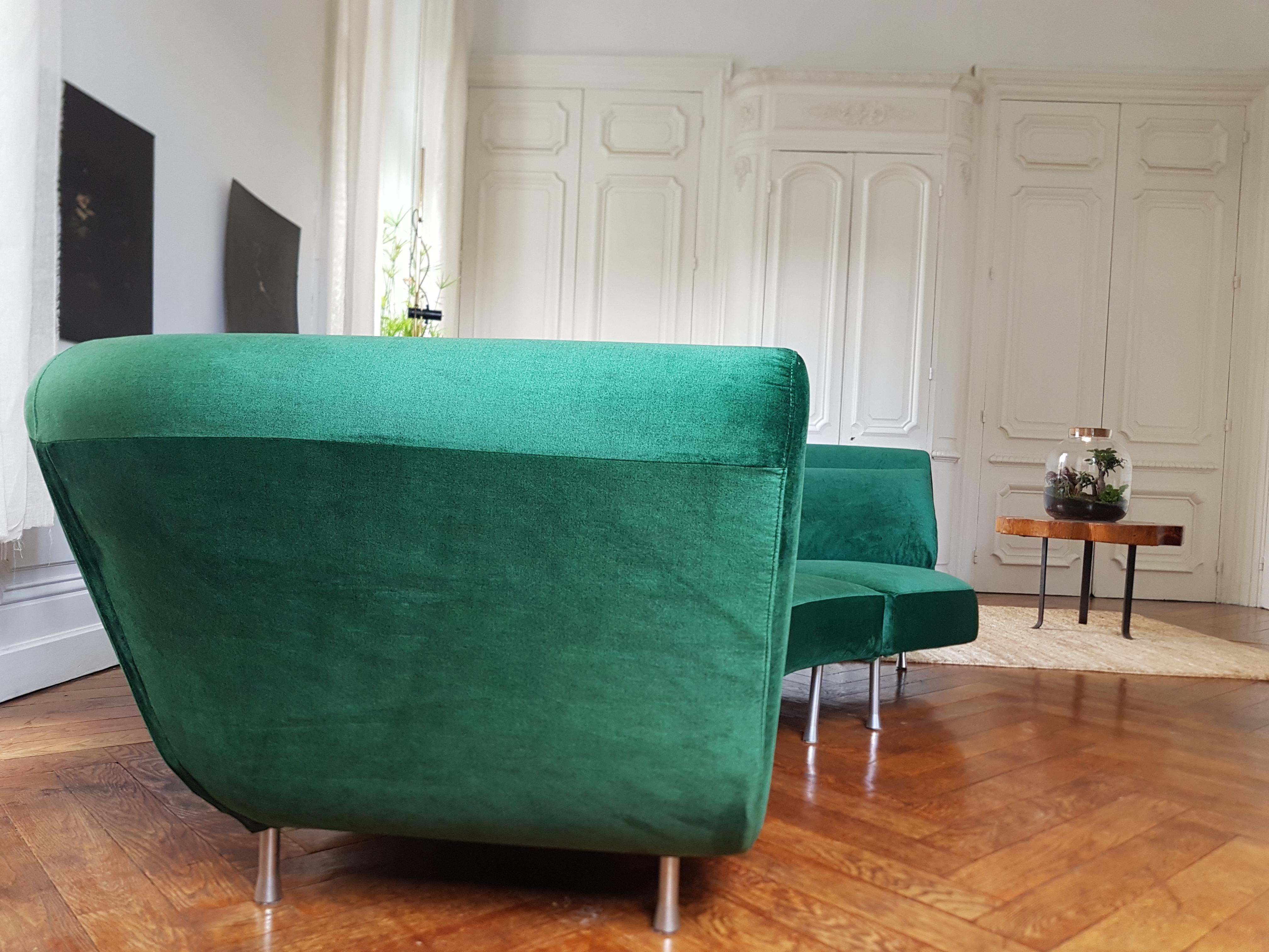 Two Yang Sofa Design Sofas by Francoi Boucher Cinna, Corner Sofa For Sale 2
