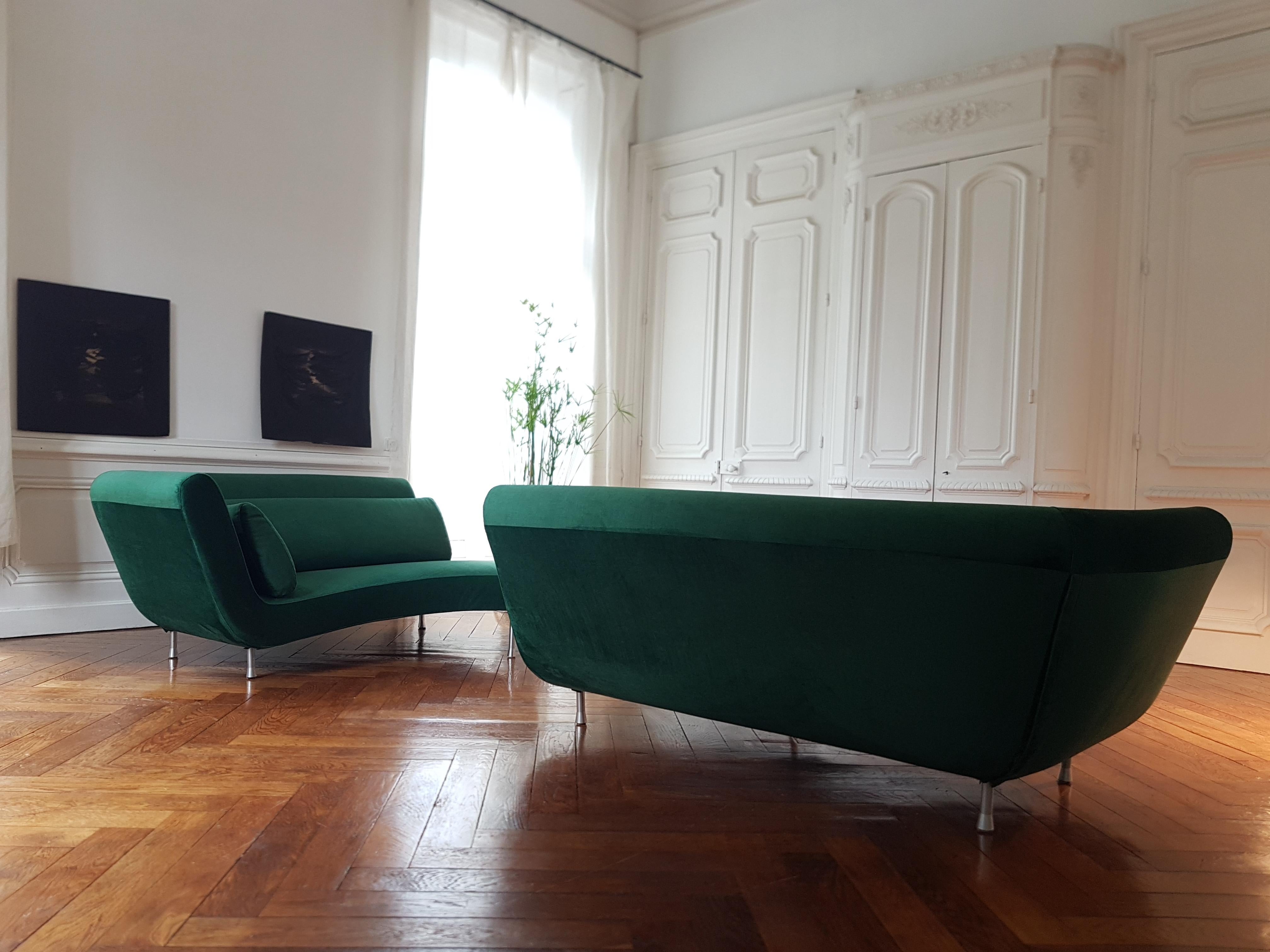Zwei Yang-Sofa im Sofadesign von Francoi Boucher Cinna, Ecksofa im Zustand „Hervorragend“ im Angebot in Lyon, FR