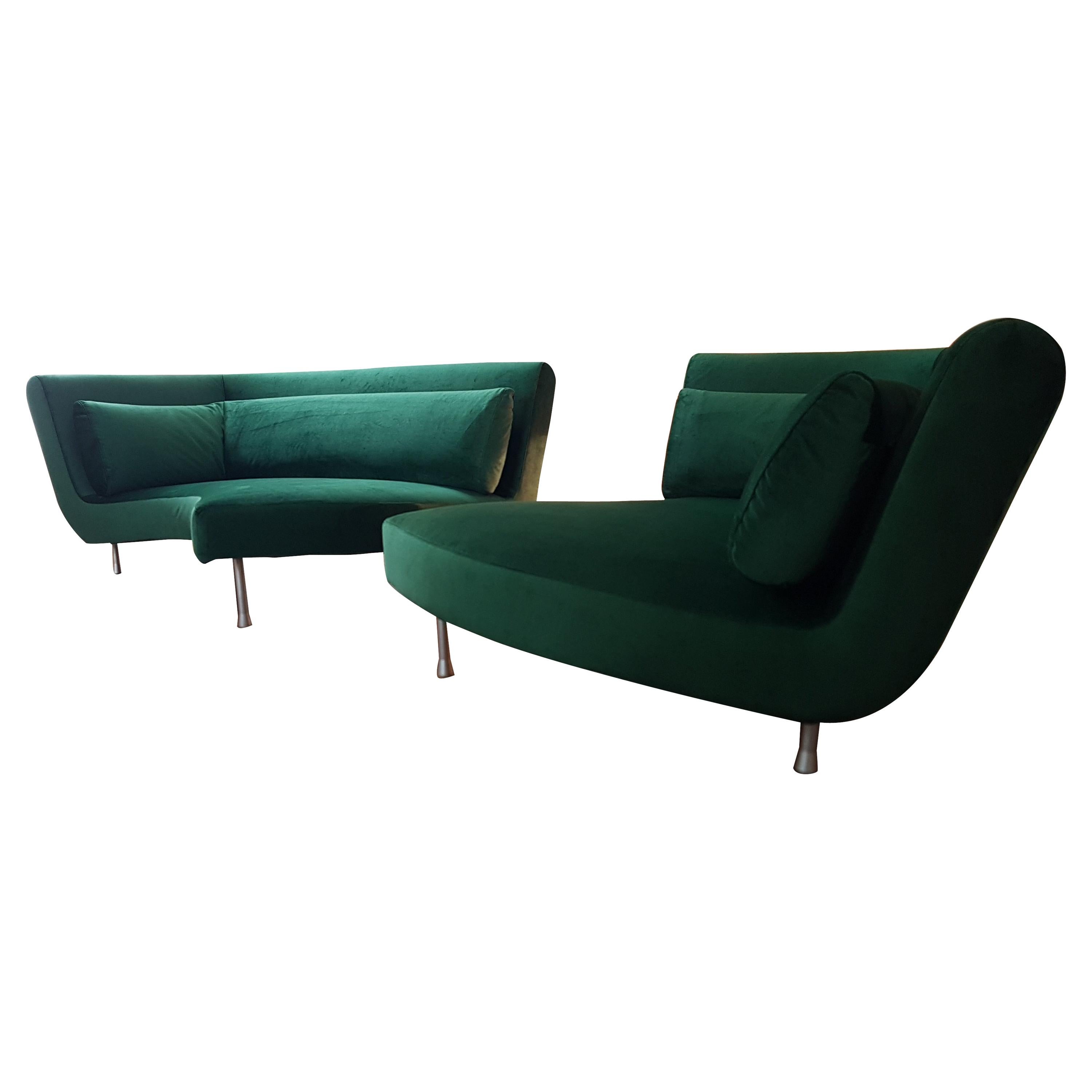 Zwei Yang-Sofa im Sofadesign von Francoi Boucher Cinna, Ecksofa im Angebot