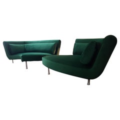Two Yang Sofa Design Sofas by Francoi Boucher Cinna, Corner Sofa