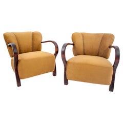 Two Yellow Club Chairs, Poland, 1960s