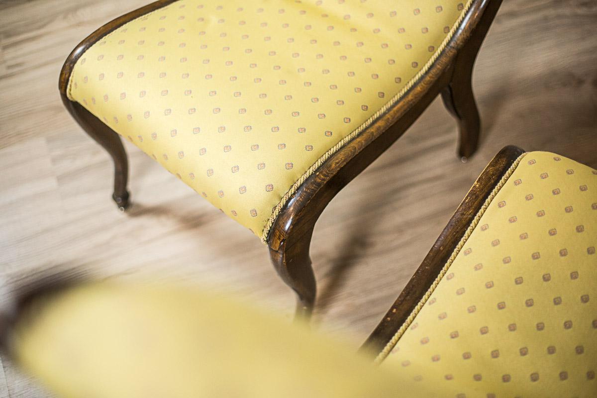 European Two Yellow Swan Armchairs For Sale