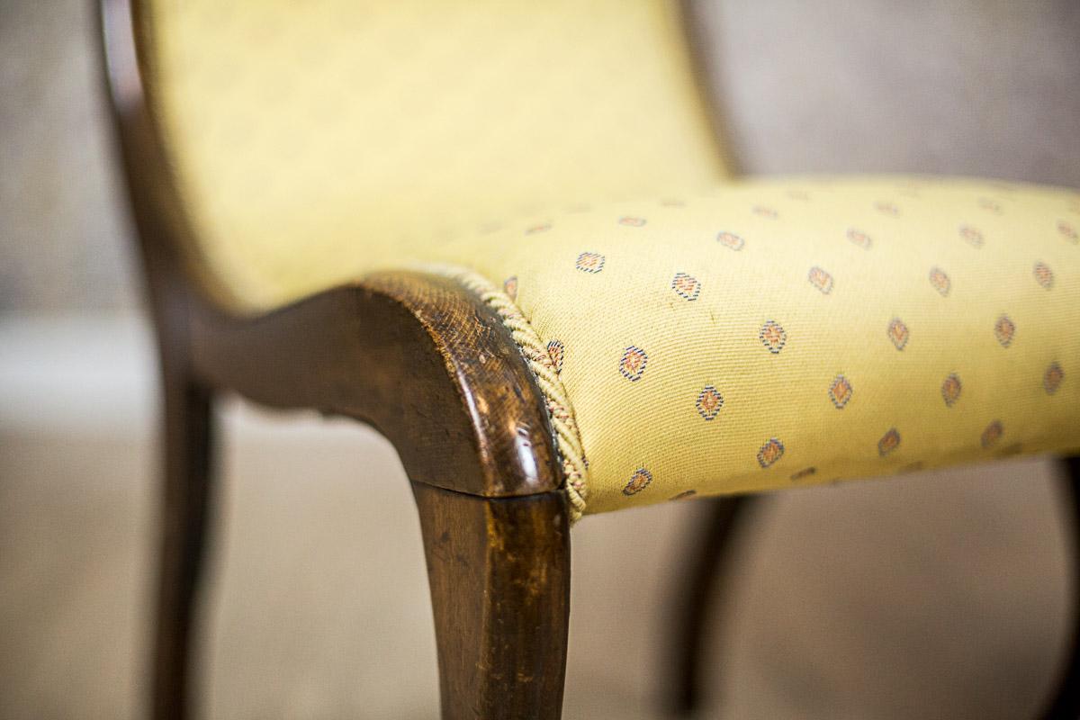 Upholstery Two Yellow Swan Armchairs For Sale