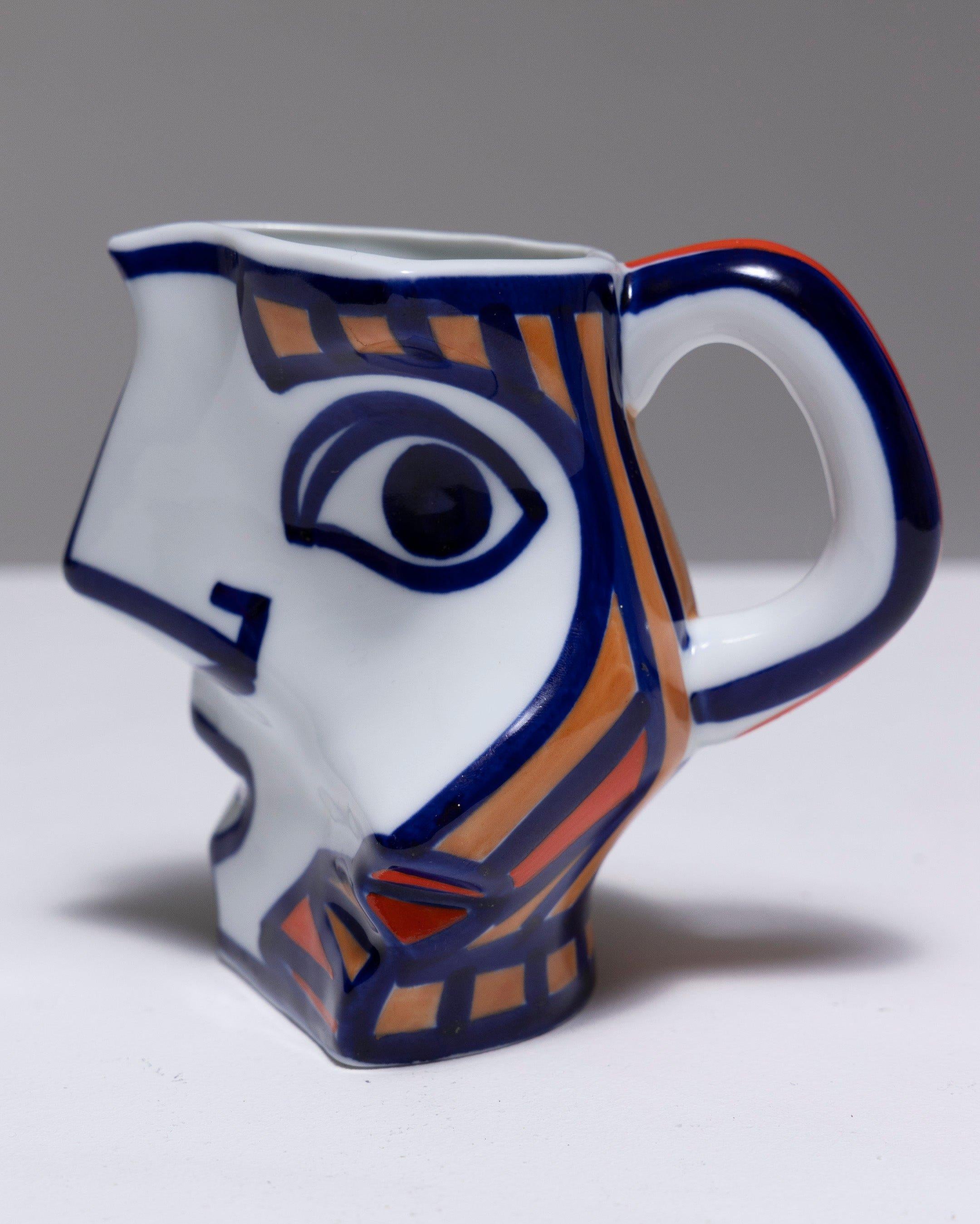 Two Yin-Yang Porcelain Pitchers, O. Castro, 2000s For Sale 8