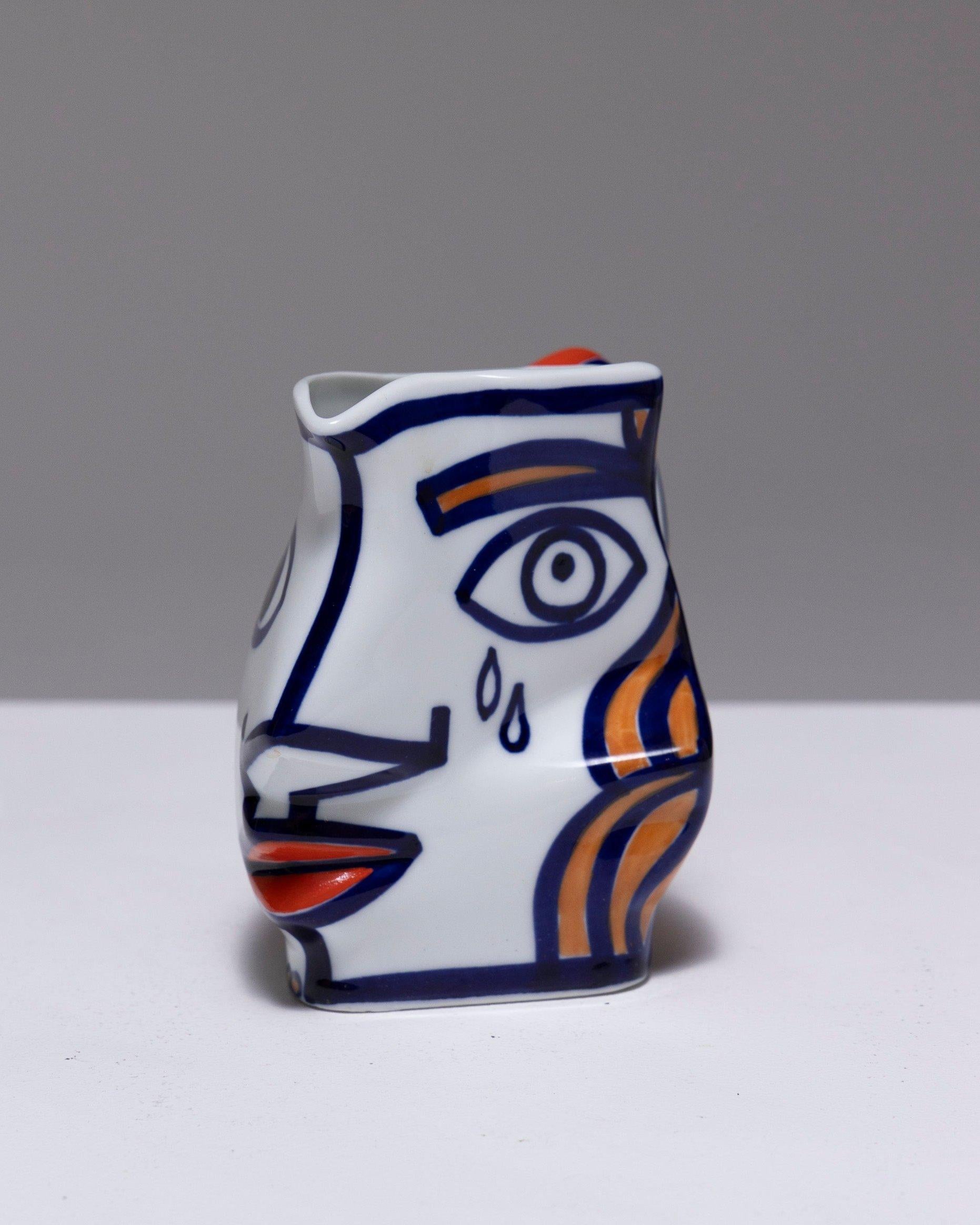 Two Yin-Yang Porcelain Pitchers, O. Castro, 2000s For Sale 2