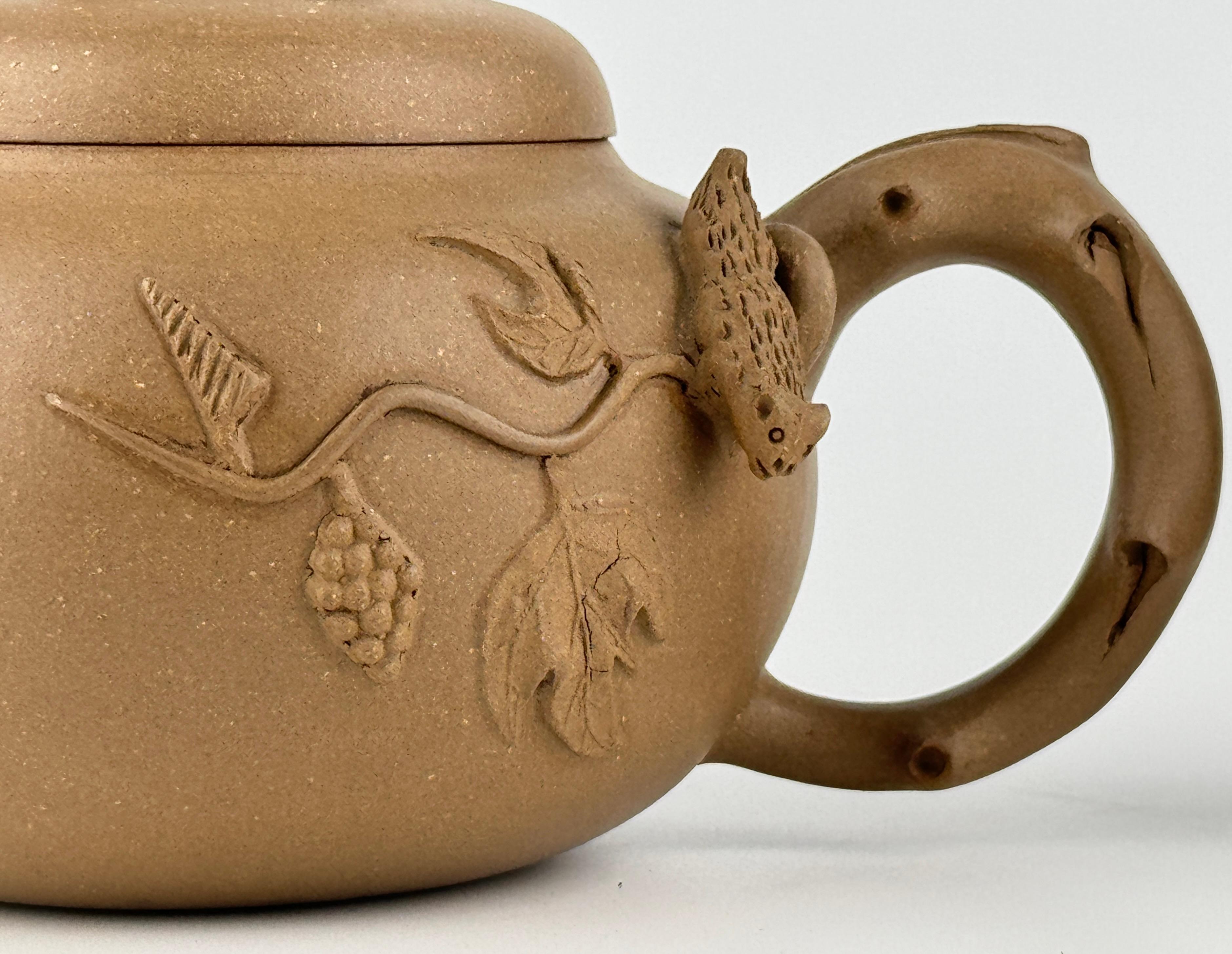 Pottery Two Yixing Teapots and Covers For Sale