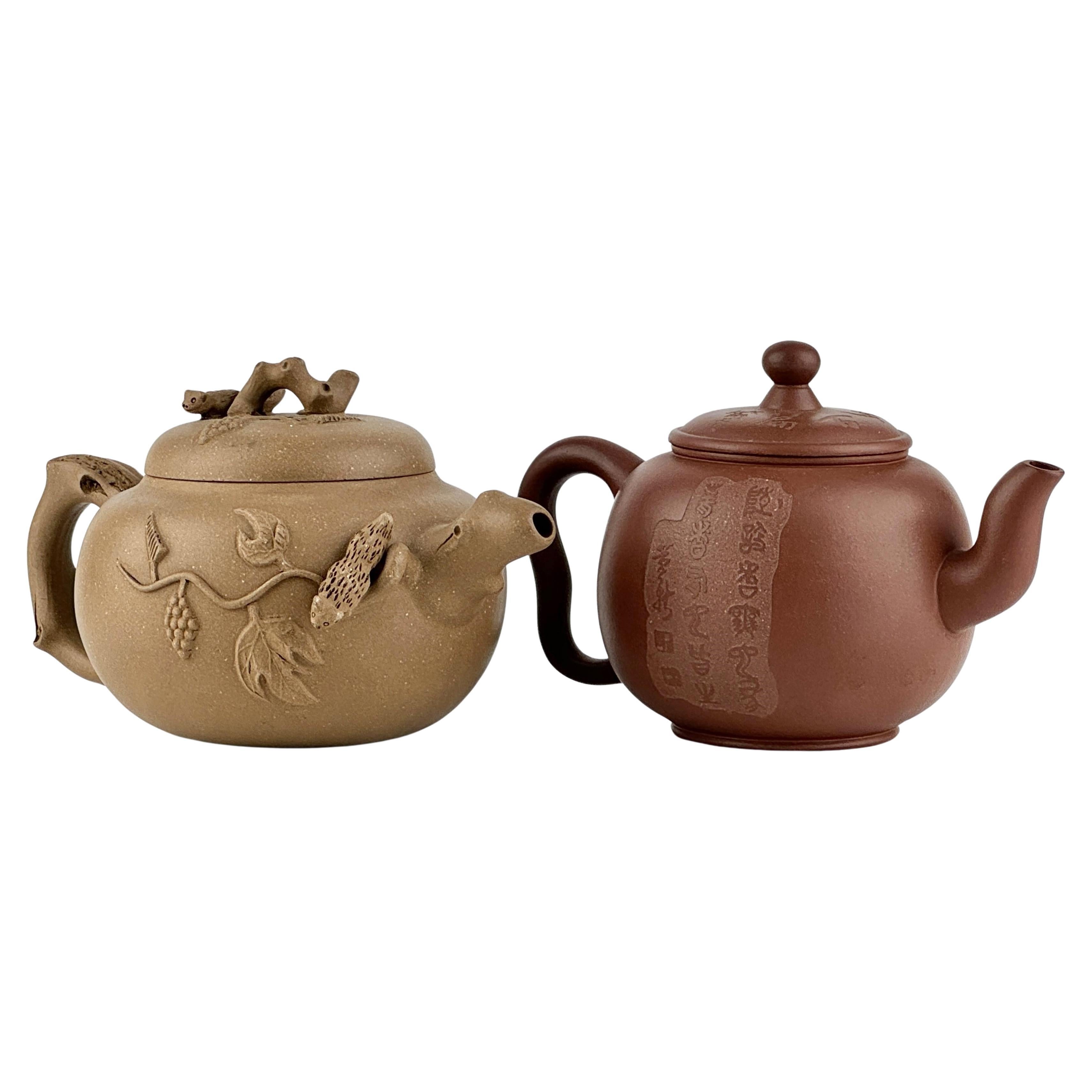 Two Yixing Teapots and Covers