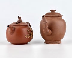Two Yixing Zisha Teapots and Covers
