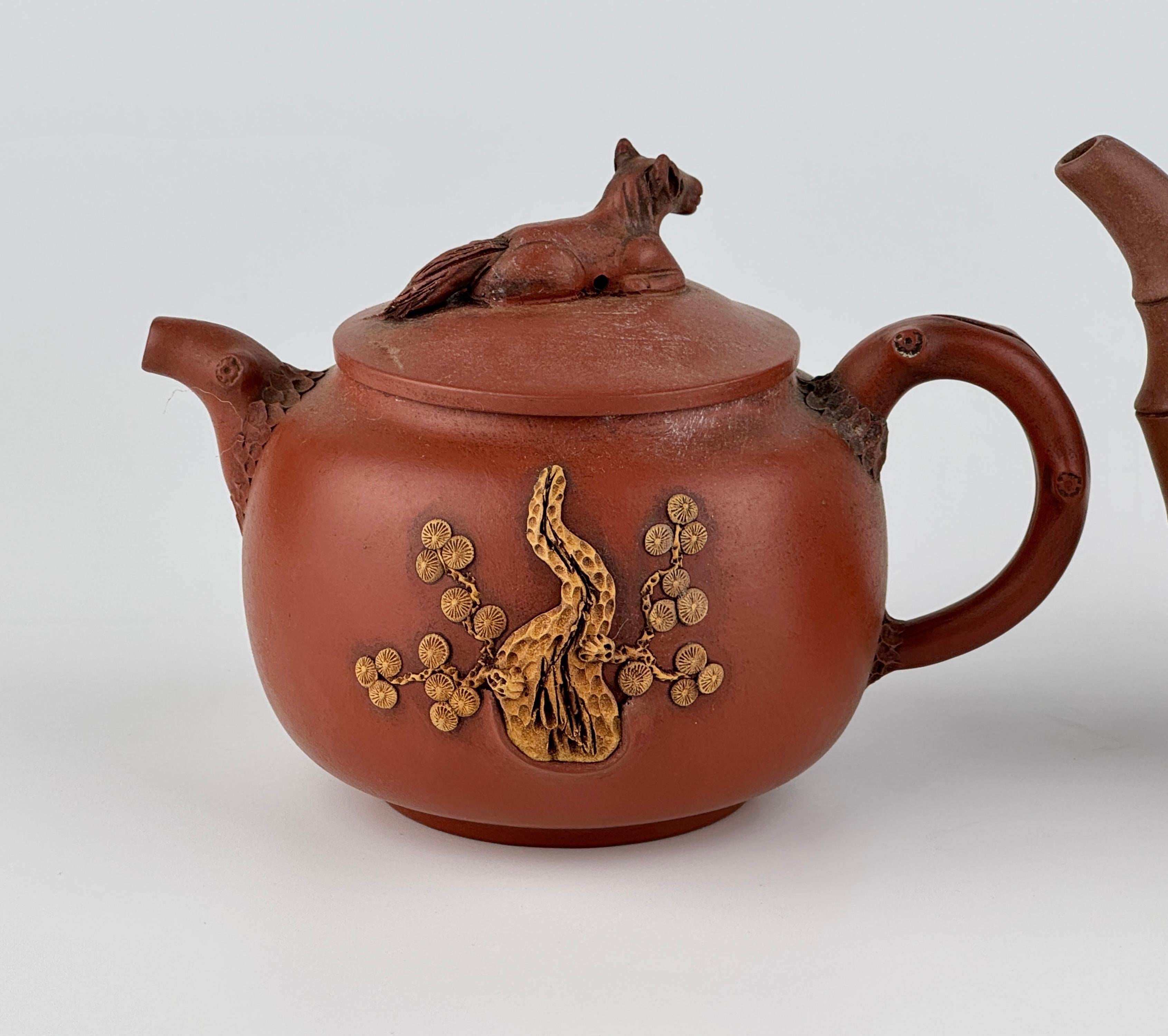 20th Century Two Yixing Zisha Teapots and Covers For Sale